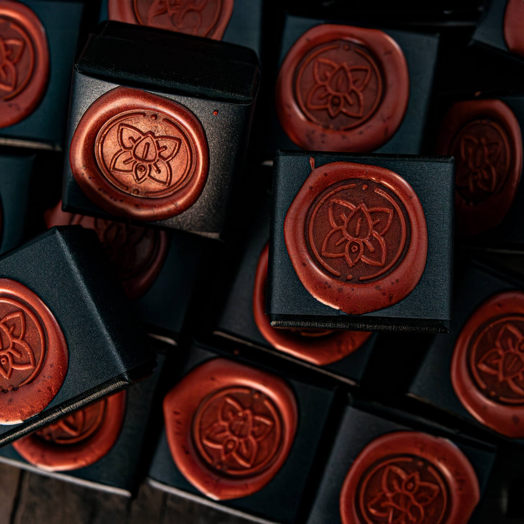 Black Hammered Meteorite Wedding Ring - in 6mm Width