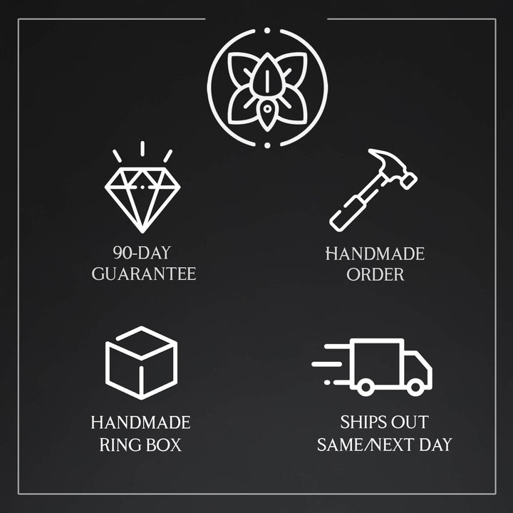 Black Hammered Strip Wedding Ring - in 6mm Width