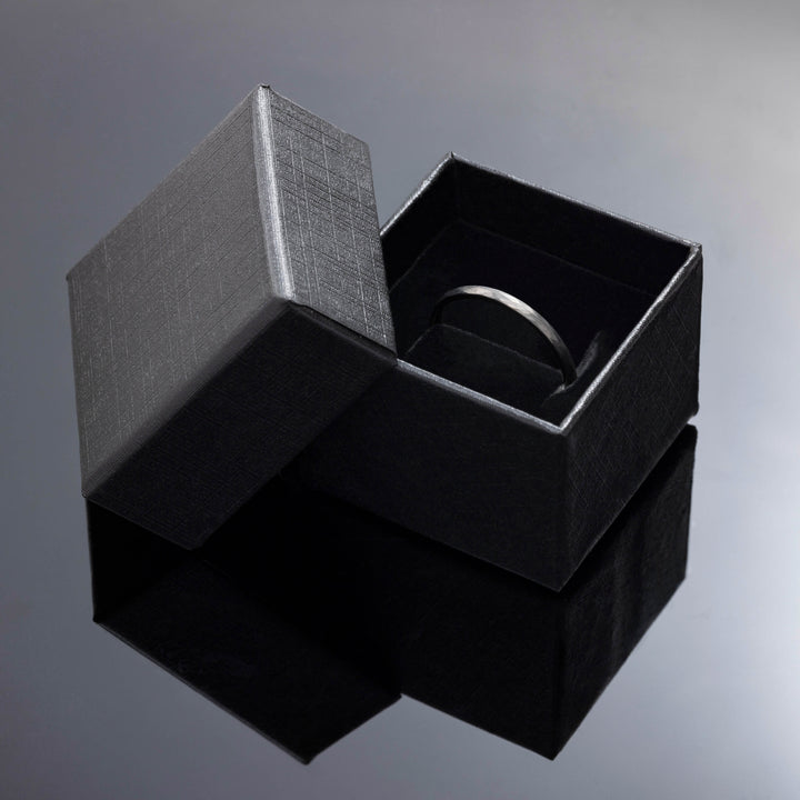 Gunmetal Hammered Rose Gold Wedding Ring - in 2mm Width