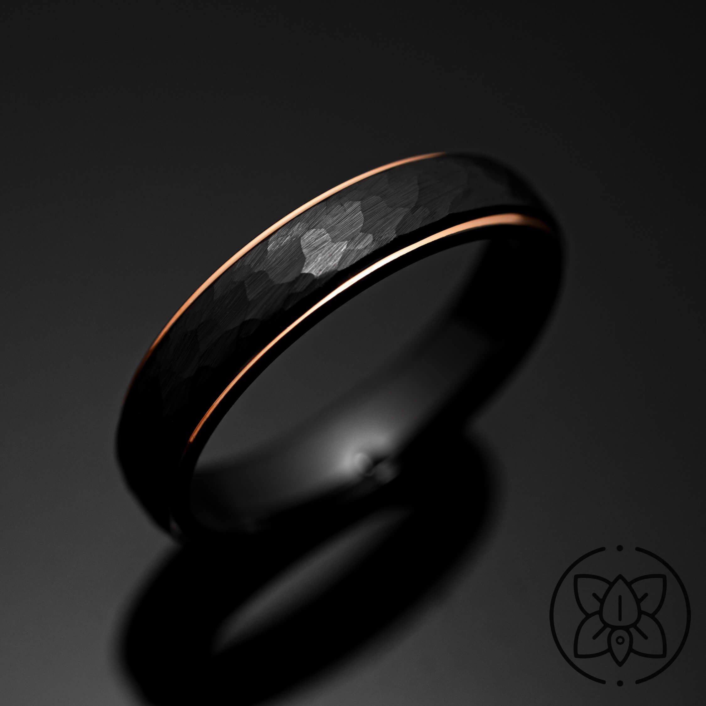 5mm-black-hammered-rose-gold-tungsten-we