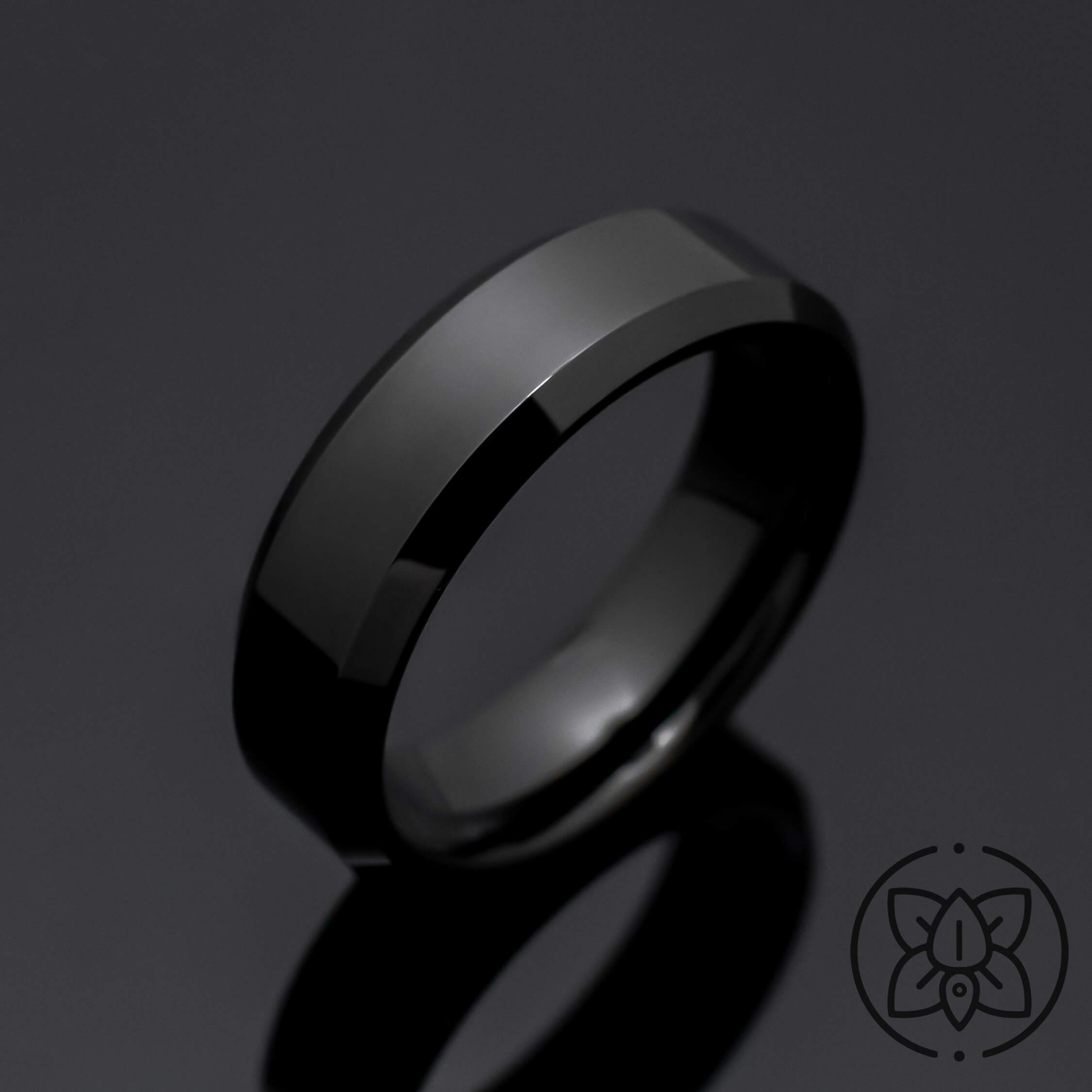 Obsidian hot sale engagement ring