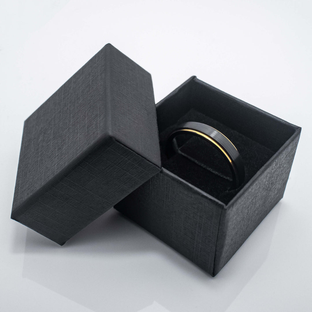 Rose Gold Prism Tungsten Wedding Ring - in 6mm Width