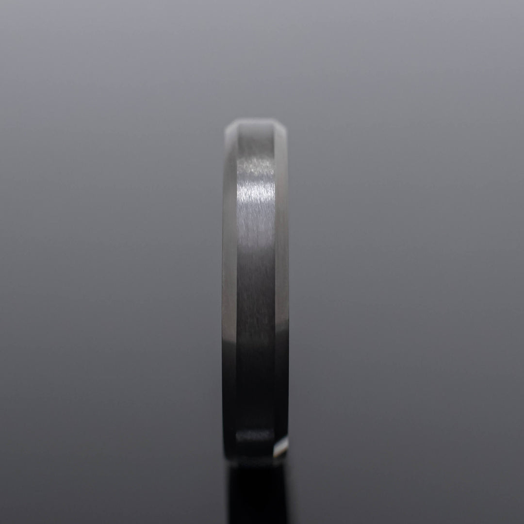 Gunmetal Gray Tungsten Wedding Band - in 4mm Width