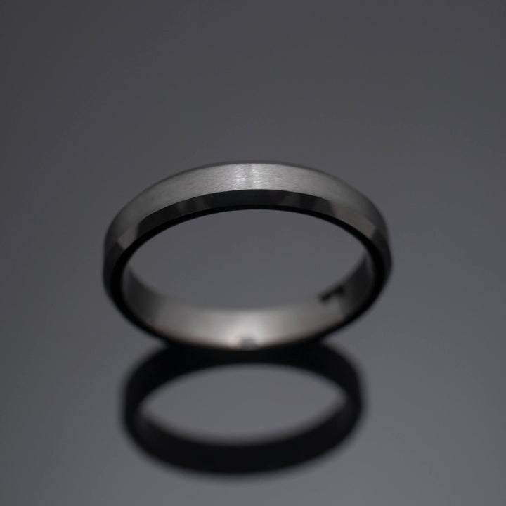 Gunmetal Gray Tungsten Wedding Band - in 4mm Width