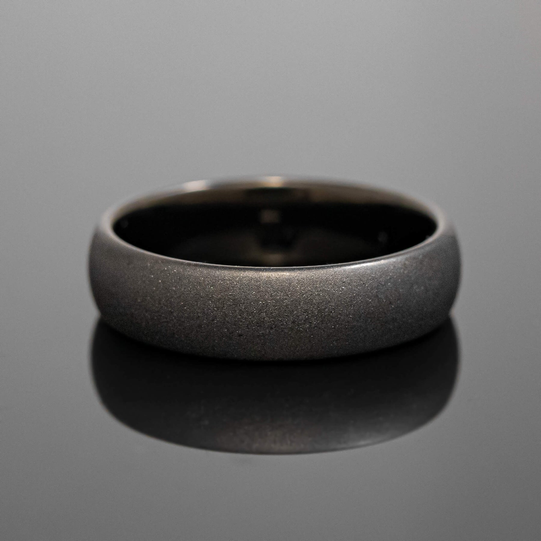 INRENG Stainless Steel Spinner Ring - Sandblast Finish Wedding Band, 6mm Or 8mm Width, Unisex