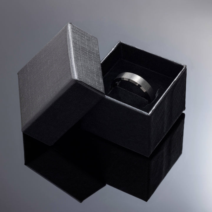 Gunmetal Tungsten Ring Wedding Band - in 6mm Width