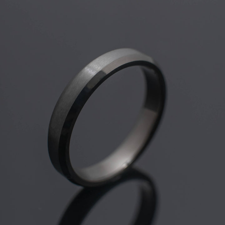 Gunmetal Gray Tungsten Wedding Band - in 4mm Width