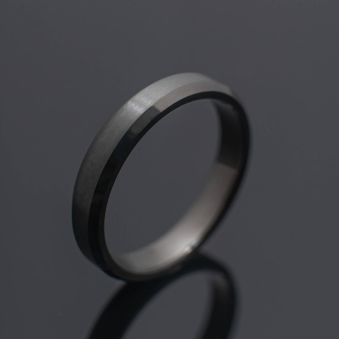 Gunmetal Brushed Tungsten Wedding Ring Set | His and Hers | 4mm/6mm Widths