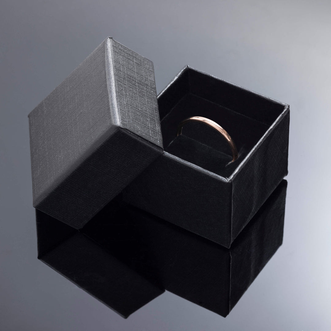 Polished Rose Gold* Tungsten Carbide Band - in 2mm Width